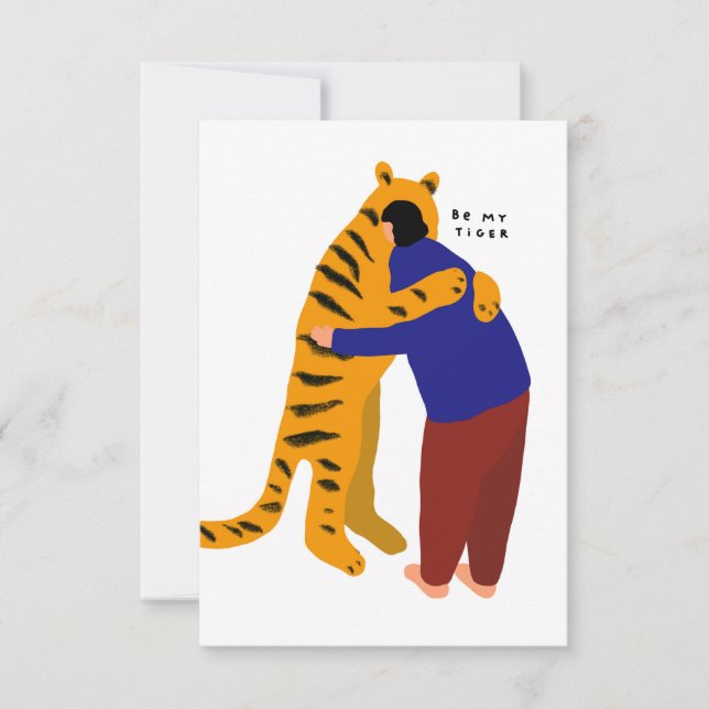 Be my tiger thank you card (Front)
