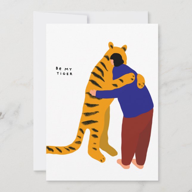 Be my tiger thank you card (Front)