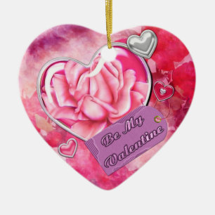 Be My Valentine Ceramic Tree Decoration