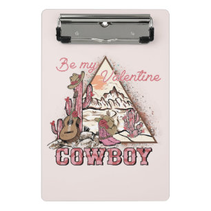 Be My Valentine Cowboy Mini Clipboard