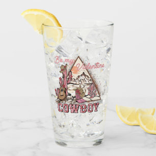 Be My Valentine Cowboy Romantic Western Desert Glass