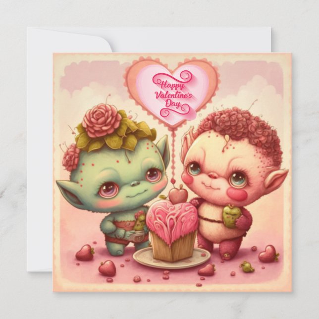 Be my valentine custom card (Front)