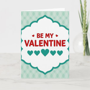 Be My Valentine Cute Art Card