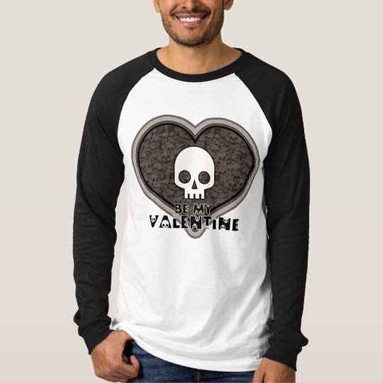 Be My Valentine Cute Punk Skull T-Shirt