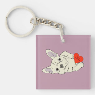 Be my Valentine, dog Key Ring