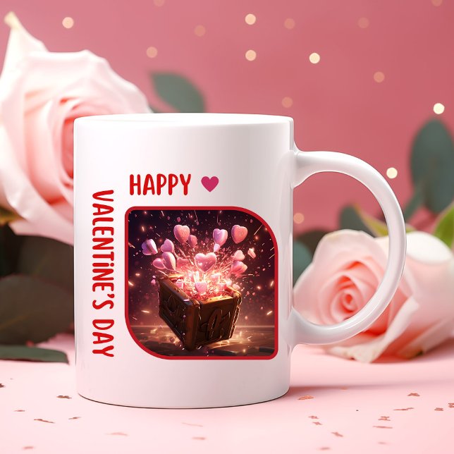 Be My Valentine? - Enchanted Connection Two-Tone Coffee Mug (Creator Uploaded)