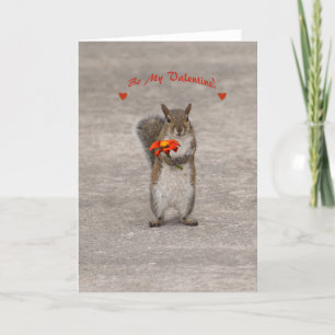 Be My Valentine from cute Squirrel Holiday Card