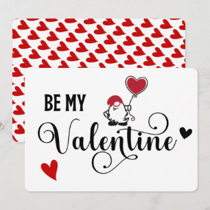 Be my Valentine Gnome Holiday Card