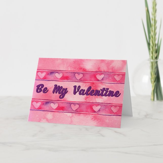 Be My Valentine - Greeting Card (Front)