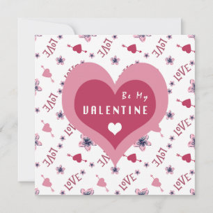 Be My Valentine greeting card