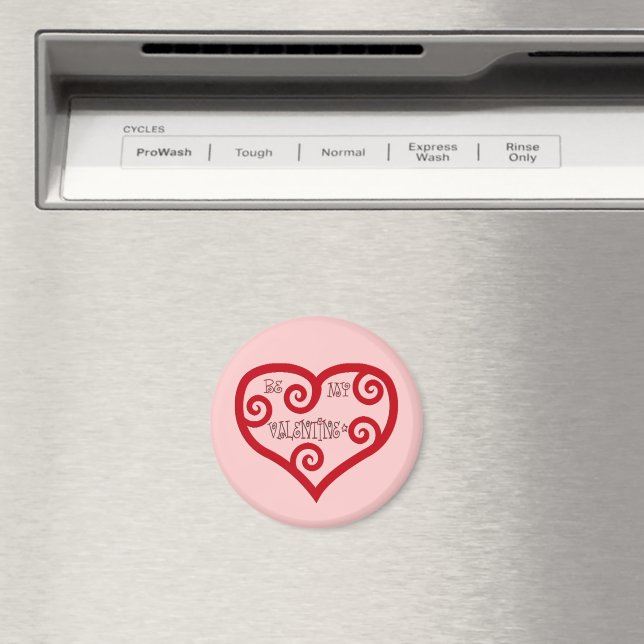 Be My Valentine Heart Magnet (In Situ (Dishwasher))