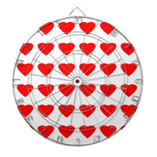 Be My Valentine Hearts 36Red Transp  jGibney Dartboard