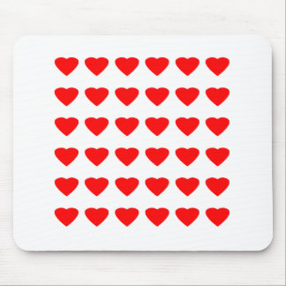 Be My Valentine Hearts 36Red Transp  jGibney Mouse Mat