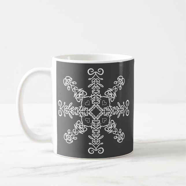Be My Valentine Hidden Words Coffee Mug (Left)