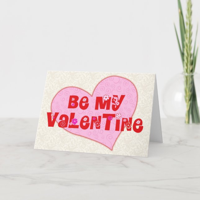Be My Valentine Holiday Card (Front)