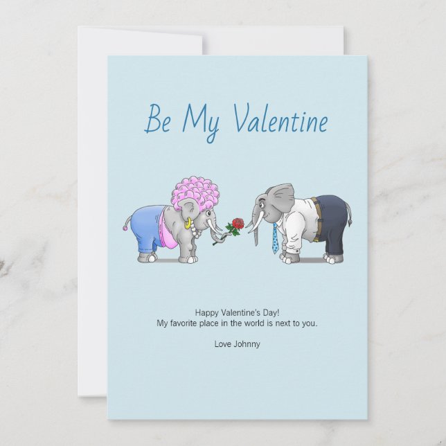Be My Valentine Holiday Card (Front)