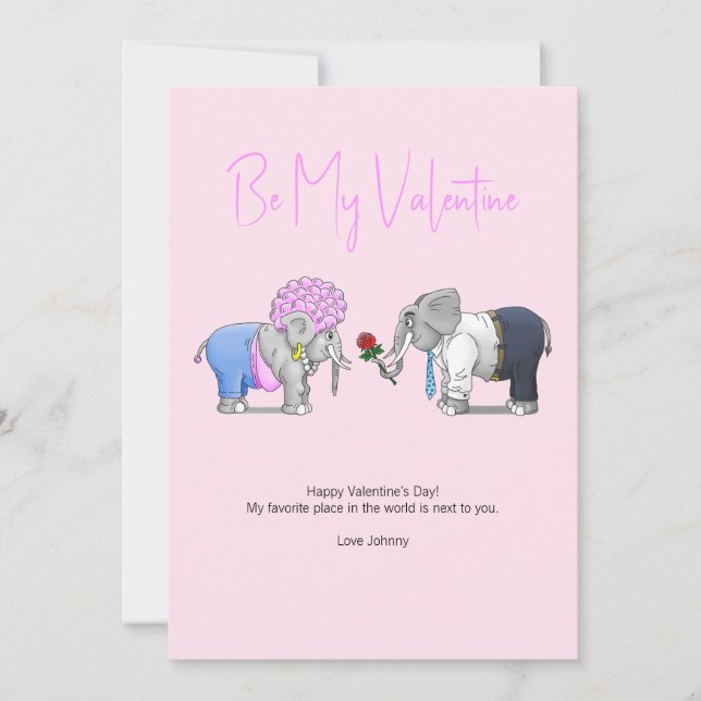 Be My Valentine Holiday Card (Front)