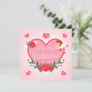 Be my valentine holiday card