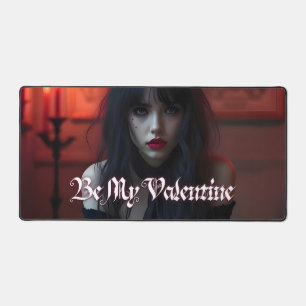Be My Valentine in Dark Romance Desk Mat