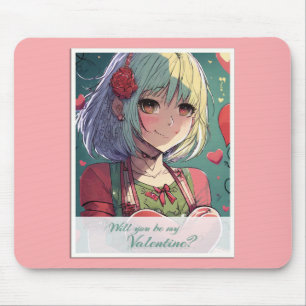 Be My Valentine in Manga Style 33420 Mouse Mat