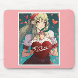 Be My Valentine in Manga Style 33893 Mouse Mat