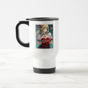 Be My Valentine in Manga Style 33893 Travel Mug
