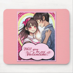Be My Valentine in Manga Style 58477 Mouse Mat