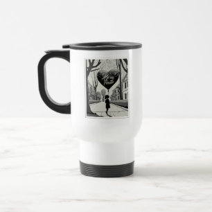 Be My Valentine in Manga Style Monochrome 1617 Travel Mug