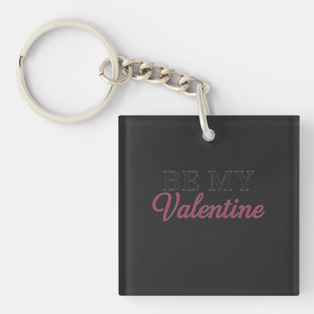 BE MY VALENTINE KEY RING (Front)