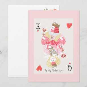 Be my Valentine King and Queen Holiday Card