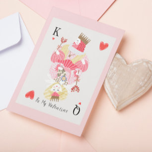 Be my Valentine King and Queen   Thank You Card