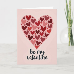 Be My Valentine Love Heart Card
