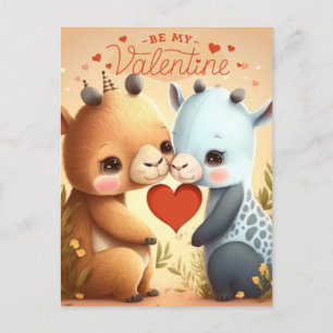 Be my Valentine Magnetic Invitation Postcard