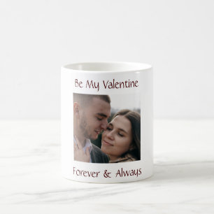 Be My Valentine Mug Personalized Couple Photo