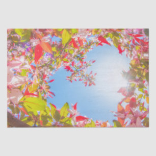 Be my Valentine Nature blooms Heart in flowers  Tissue Paper