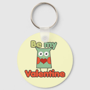 Be my Valentine Owl Key Ring