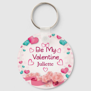 Be My Valentine Personalised Keychain