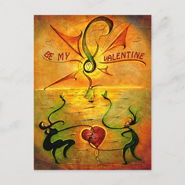 'Be My Valentine' postcard (Front)