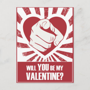 Be My Valentine Postcard