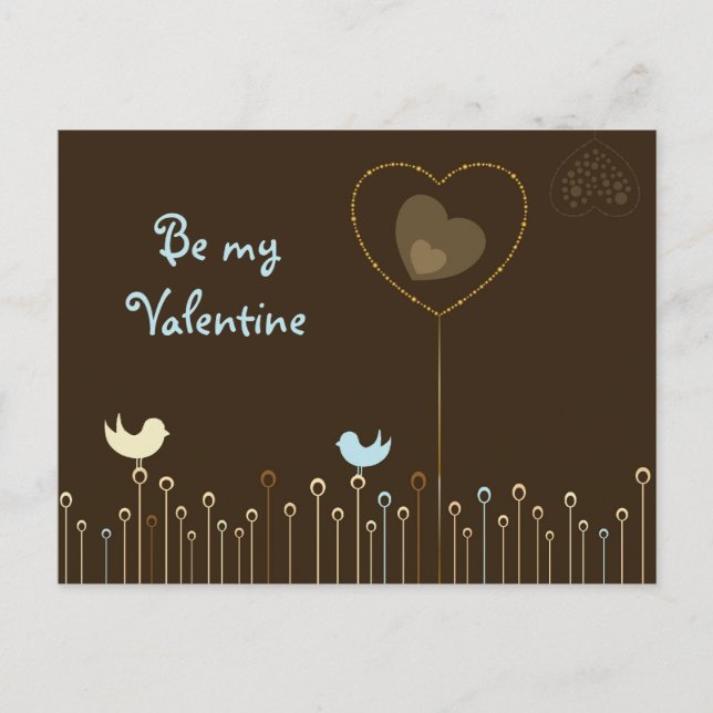 Be my Valentine Postcard (Front)