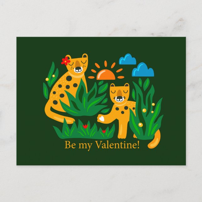 Be my Valentine! Postcard (Front)