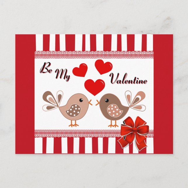 Be My Valentine Postcard (Front)