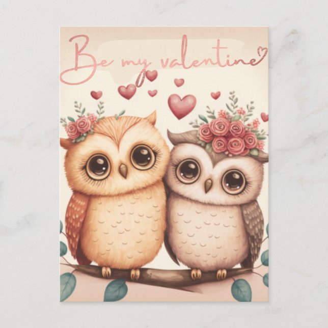 Be my valentine postcard (Front)