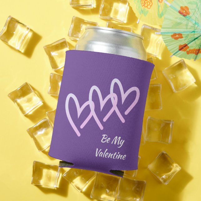Be My Valentine Purple Can Cooler (In Situ Summer)