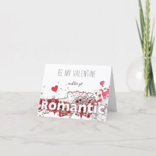 Be My Valentine Quote Holiday Card