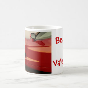 Be My Valentine Red Corvette Coffee Mug