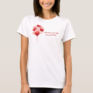 Be My Valentine Red Heart Covid 19 Fun Quarantine T-Shirt