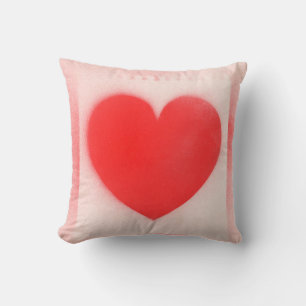 Be my Valentine red heart note Cushion