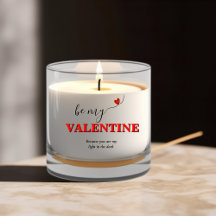 Be My Valentine Red Script Love Heart
