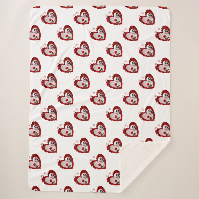 Be My Valentine ❤️ Sherpa Blanket (Front)